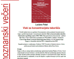 Predstavitev knjige Vlaki za koncentracijska taborišča v Novi Gorici 