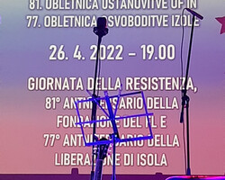 Proslava 26. aprila 2022 v Izoli 