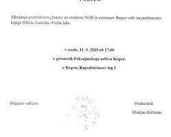 Predstavitev knjige Miloša Ivančiča, Fojba laži