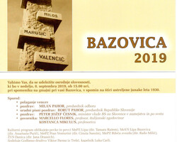 Vabljeni v Bazovico, 8. september, 2019