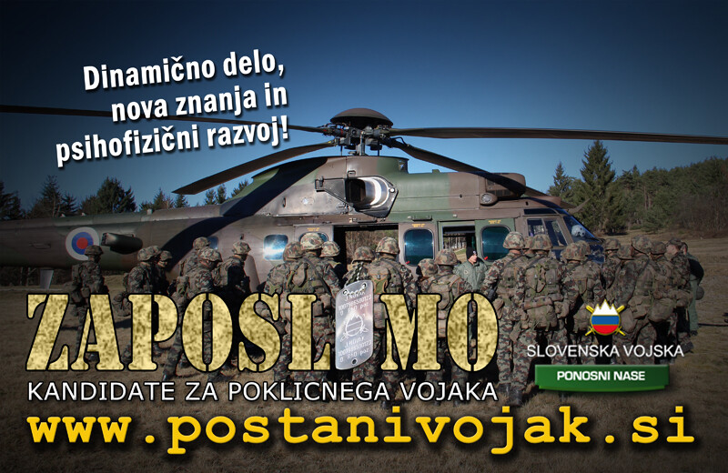 VAS ZANIMA POKLICNO DELO V SLOVENSKI VOJSKI?