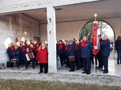 Slovesnost na strelišču pri Opčinah 18. 12. 2022