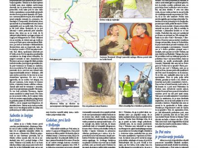 Američan prehodil Pot miru od Alp do Jadrana, ki ga je navdušila