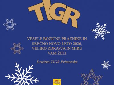 Voščilo Društva TIGR Primorske 