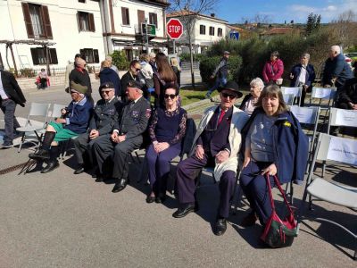 Delegacija Društva TIGR v Strunjanu in govor Marija Čuka 