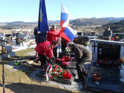Odprtje spominske plošče Antonu Kešu Stojanu 