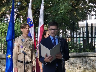 Slovesnosti v spomin na bazoviške junake v Ljubljani in v Kranju