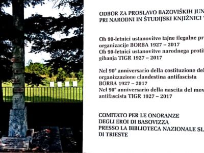 OSREDNJA PRIREDITEV BAZOVICE 2017 BO V NEDELJO, 10. 9. 2017 OB 15H 