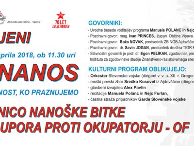 SPOMINSKA SLOVESNOST NA NANOSU - 27. 4. 2017