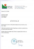 Zahvala osnovne šole Draga Bajca Vipava