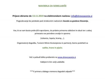 Vabilo na 1. saditev dreves na Cerju